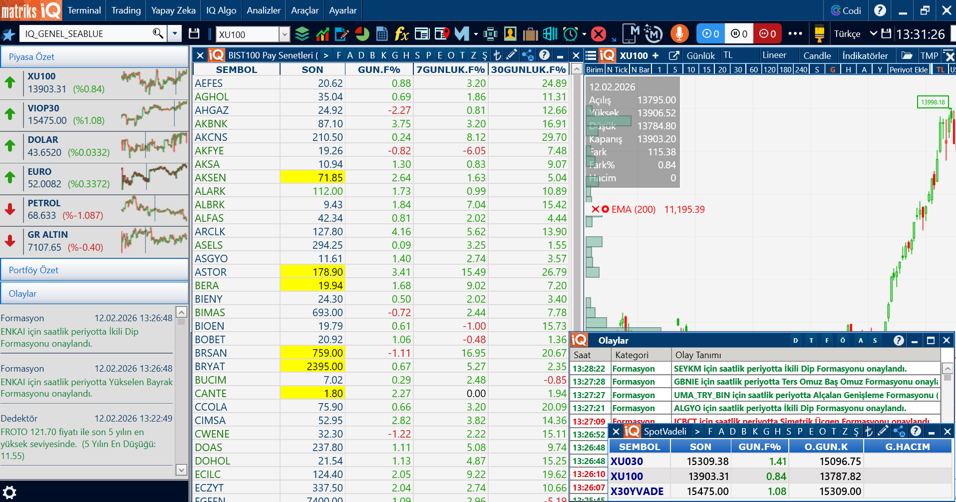 Matriks IQ Veri Terminali